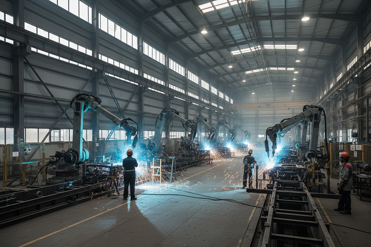 Wide Welding Factory Floor